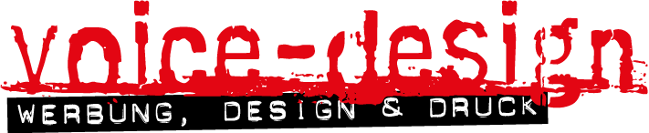 Logo von Voice Design - Schriftzug + Werbung, Design und Druck